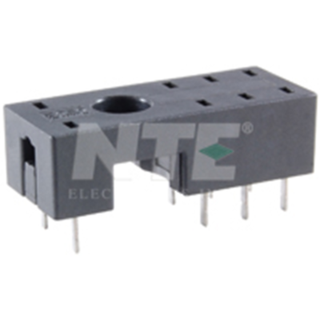 NTE Electronics R95-132 SOCKET-DPDT 8-PIN 300V 12A