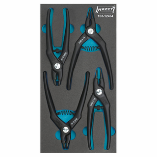 Hazet 163-124/4 Circlip Pliers Set, 4 pieces