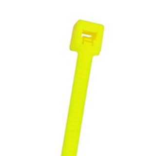 NTE Electronics 04-041813 CABLE TIE 18 LB. MINI 4.1" FLUORESCENT YELLOW 100/BAG