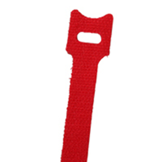 NTE Electronics 04-1040HL2 HOOK/LOOP CABLE TIE 40 LB. 10" RED 10/PACK