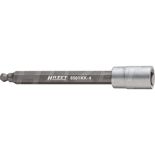 Hazet 8501KK-4 Hollow 6.3mm (1/4") Hexagon 4-4 Screwdriver Socket w/ Ball Head