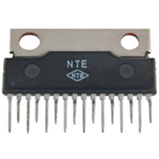 NTE Electronics NTE7059 IC - DUAL BTL 14W AUDIO POWER AMP 16-LEAD SIP