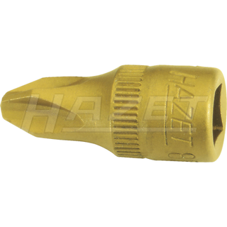 Hazet 8506-PH1 Hollow 6.3mm (1/4") Cross Recess PH1 TiN Screwdriver Socket