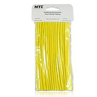 NTE Electronics 47-20606-Y Heat Shrink 5/16" Dia Thin Wall YLW 6" Length 15pcs