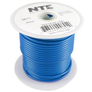 NTE Electronics WA12-06-15 HOOK UP WIRE AUTO 12 GAUGE BLACK STRANDED 100'