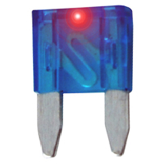 NTE Electronics 74-LMAF15A-B FUSE-MINI AUTOMOTIVE W/ LED INDICATOR