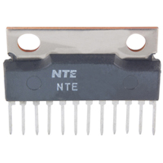 NTE Electronics NTE7040 IC - 20W AUDIO POWER AMP 12-LEAD SIP VCC = 30V TYPICAL