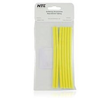 NTE Electronics 47-25106-Y Heat Shrink 3/16" Dia W/adhesive YLW 6" Length 7pcs