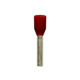 Eclipse 701-024-100 16 AWG Red 10mm Barrel Wire Ferrules, 100 Pack.