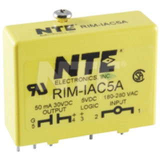 NTE Electronics RIM-IAC5A INPUT DIGITAL MODULE 240VAC INPUT 5V