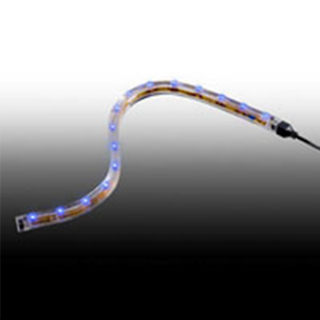 NTE Electronics LEDT-B FLEXIBLE LED TUBING CONNECTIBLE 11.8" 15 LEDS BLUE