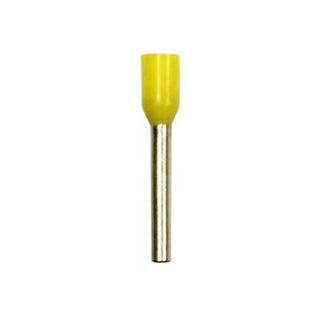 Eclipse 701-032-100 18 AWG Yellow 12mm Barrel Wire Ferrules, 100 Pack.