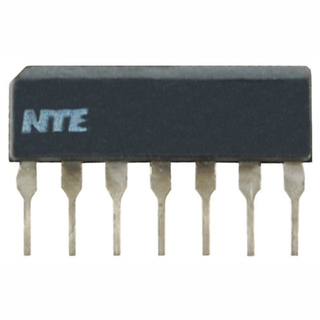 NTE Electronics NTE1462 INTEGRATED CIRCUIT AUDIO PREAMP 7-LEAD SIP VCC=42V MAX