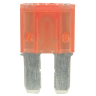 NTE Electronics 74-MIC2-10A-B FUSE AUTOMOTIVE 10A MICRO-2, RED 5/PKG