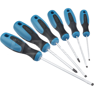 Hazet 810/6 Cross Recess PH1-PH2 Slot 0.5x3-1.2x6.5 Screwdriver Set