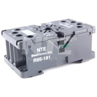 NTE Electronics R95-181 SOCKET-DPDT 8-PIN OCTAL DIN RAIL E 300V 10A