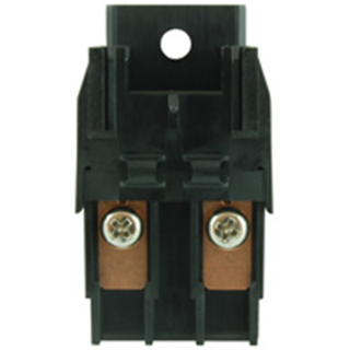 NTE Electronics 74-FHX-B FUSE HOLDER-FLANGE MOUNT BLACK W/COPPER TERMINALS