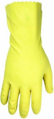 CLC Custom Leathercraft 2300L Household Yellow Latex Gloves, Large