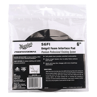 Meguiar's Unigrit Foam Interface Pad, 6 in.