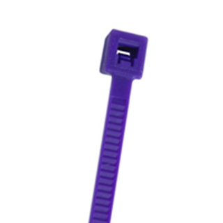 NTE Electronics 04-07507 CABLE TIE 50 LB. STANDARD 7.5" PURPLE NYLON 100/BAG