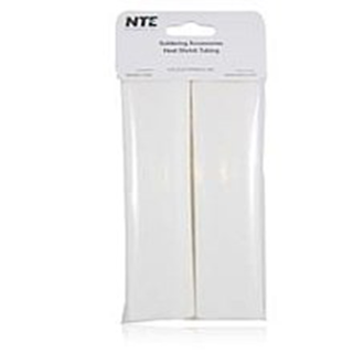 NTE Electronics 47-25706-W Heat Shrink 1 1/4" Dia W/Adhesive 6" Length WHT 2pcs