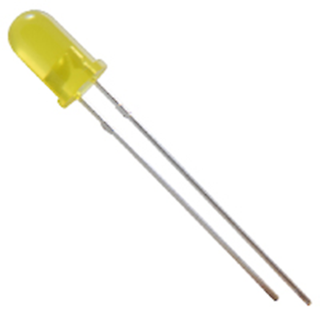 NTE Electronics NTE3146 LED-5mm Yellow Diffused 50 Mcd