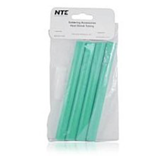 NTE Electronics 47-25406-G Heat Shrink 1/2" Dia W/adhesive GRN 6" Length 4pcs