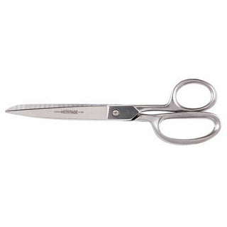 Heritage Cutlery 159C 9'' Straight Stainless Trimmer / Curved Blades