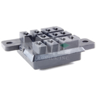 NTE Electronics R95-116 SOCKET 11-PIN SQUARE BASE .187 IN BLADE TERMINALS