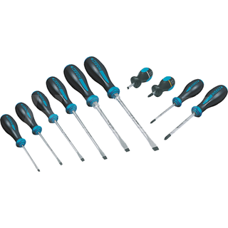 Hazet 802/10 Slot 0.6x3.5-1.6x10 Cross Recess PH1-PH2 HEXAnamic Screwdriver Set