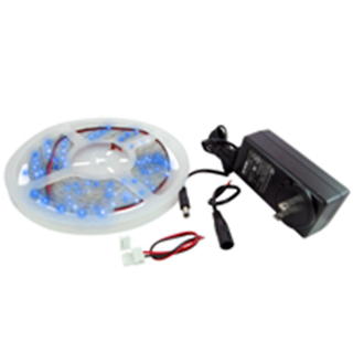 NTE Electronics 69-36B-KIT LED STRIP KIT BLUE 16.4FT 300 (3528) LEDS 12V 24W