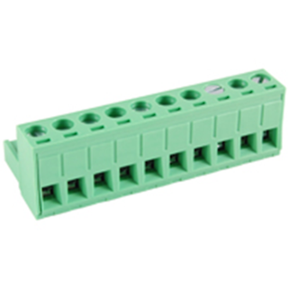 NTE Electronics 25-E800-10 Terminal Block 10 Pole 5.00mm Pitch 300V 15A Plug