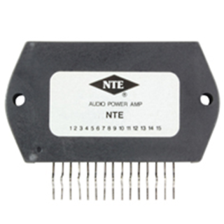 NTE Electronics NTE1882 HYBRID MODULE 100 WATT AUDIO POWER AMP 15-LEAD SI