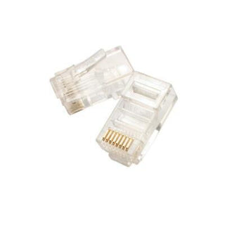 Pro'sKit 702-066 8P8C Stranded Flat Cable Modular Plugs, 6 µin gold, 50 Pack.