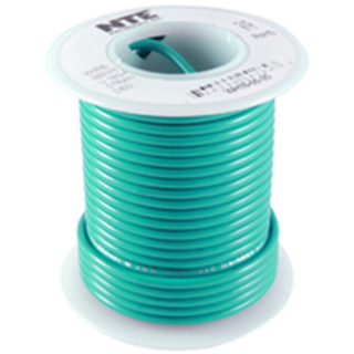 NTE Electronics WH610-05-500 HOOK UP WIRE 600V STRANDED 10 GAUGE GREEN 500'