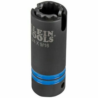 Klein Tools 66031 3-in-1 Slotted Impact Socket, 12-Point, 3/4 and 9/16-Inch