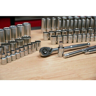 Wiha Tools Tools 33899 84-Piece 1/2” Drive MM and SAE Socket Set