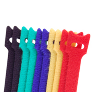 NTE Electronics 04-1040HLMC HOOK/LOOP CABLE TIE 40 LB. 10" MULTI-COLOR 10/PACK