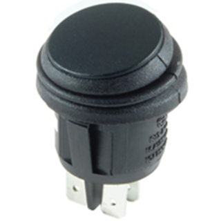 NTE Electronics 54-211W ROCKER SWITCH WATERPROOF ROUND DPST 16A