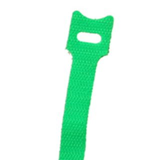 NTE Electronics 04-1040HL5 HOOK/LOOP CABLE TIE 40 LB. 10" GREEN 10/PACK