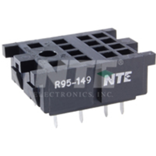 NTE Electronics R95-149 SOCKET 8-PIN DPDT 300V 10A GROUND LUG OMITTED