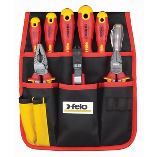 Felo 0715763859 Ergonomic Insulated Belt Pouch Set, 9 Pc.