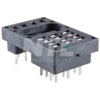 NTE Electronics RLY9171 SOCKET-16 PIN BLADE 4PDT 300V 10A