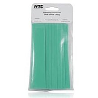 NTE Electronics 47-20906-G Heat Shrink 3/4" Dia Thin Wall GRN 6" Length 10pcs