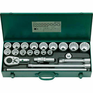 Stahlwille 96054103 55a/16/6 3/4" Drive Hex Socket Set, 22 Pcs