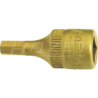 Hazet 8501-8 Hollow 6.3mm (1/4") Hexagon 8-8 TiN Screwdriver Socket