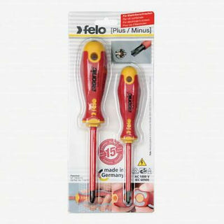 Felo 0715763697 Insulated PZ/SL Screwdriver Set 2 Piece