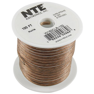 NTE Electronics W182CLR-25 WIRE-CLEAR SPEAKER 18/2GAUGE STRANDED 25 FEET