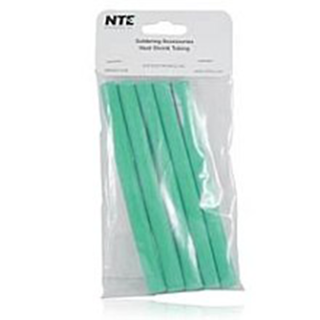 NTE Electronics 47-25306-G Heat Shrink 3/8 " Dia W/adhesive GRN 6" Length 5pcs