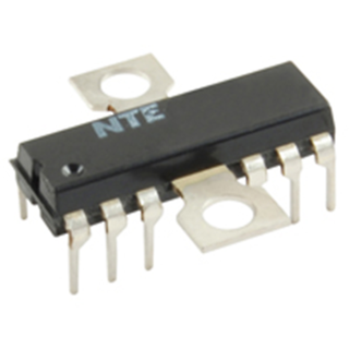 NTE Electronics NTE1032 INTEGRATED CIRCUIT 1 WATT AUDIO POWER AMP 12-LEAD DIP